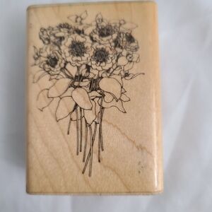 Floral Wooden Stamp
